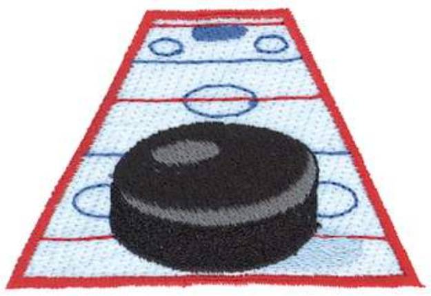 Picture of Hockey Rink Machine Embroidery Design