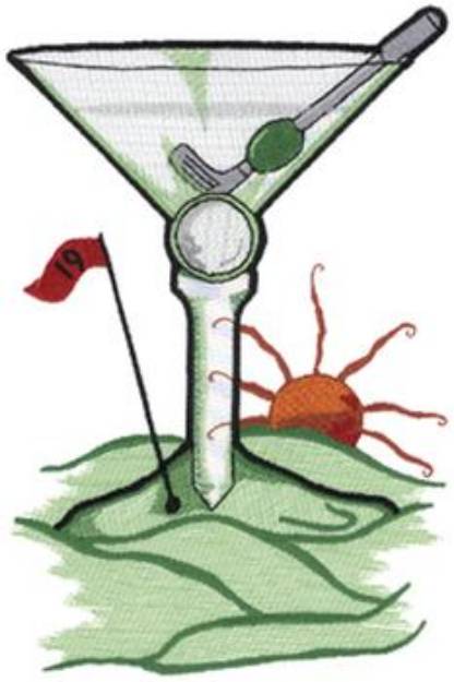 Picture of 19th Hole Machine Embroidery Design