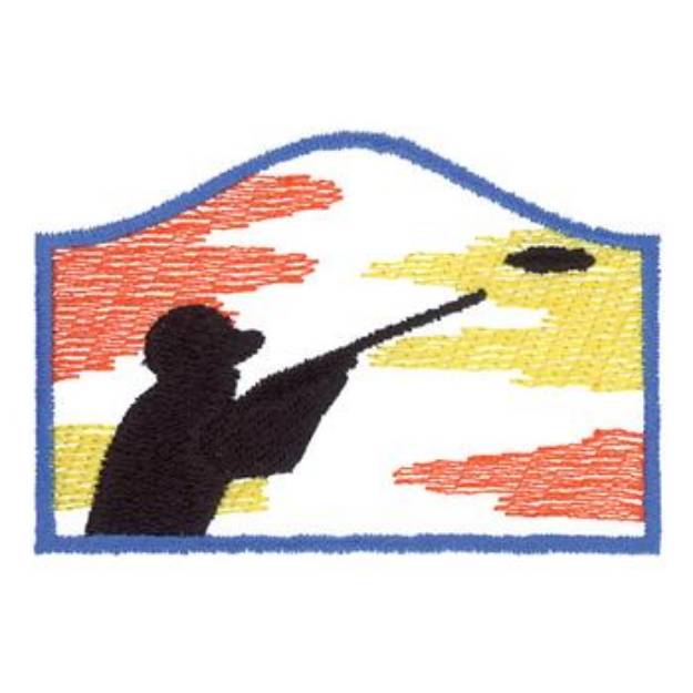 Picture of Skeet Shooter Machine Embroidery Design