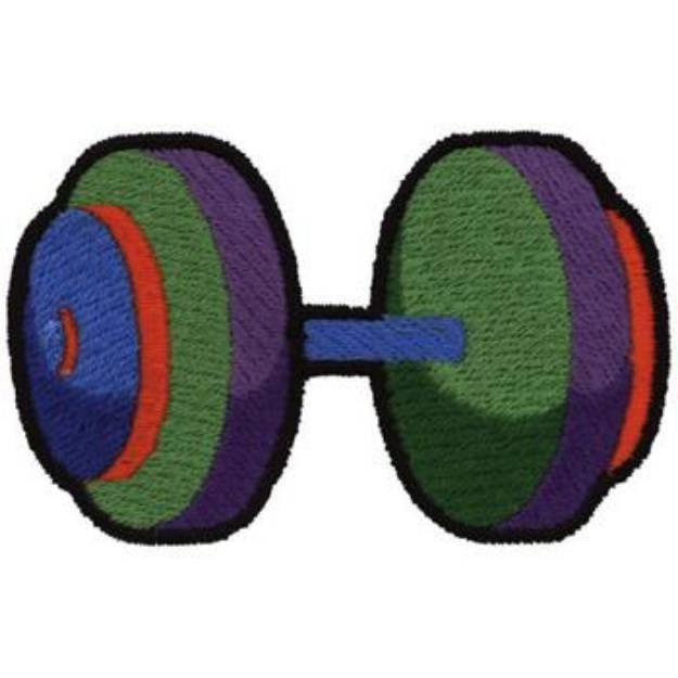 Picture of Barbell Machine Embroidery Design