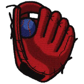 Baseball Glove Machine Embroidery Design