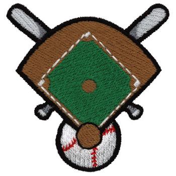 Baseball Logo Machine Embroidery Design