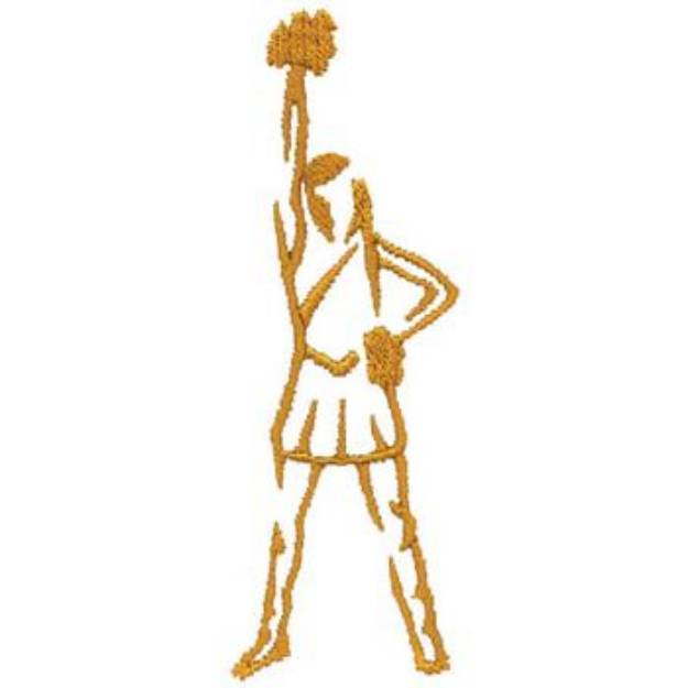 Picture of Cheerleader Machine Embroidery Design