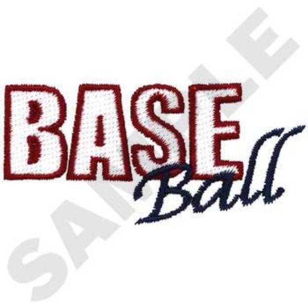 Picture of Baseball Machine Embroidery Design