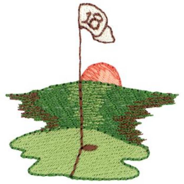 Picture of 18th Hole Machine Embroidery Design