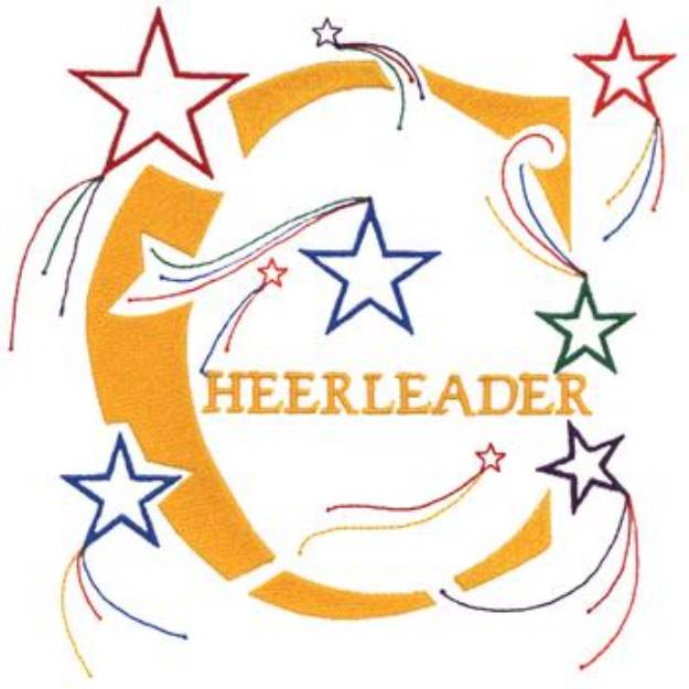 Picture of Cheerleader Machine Embroidery Design