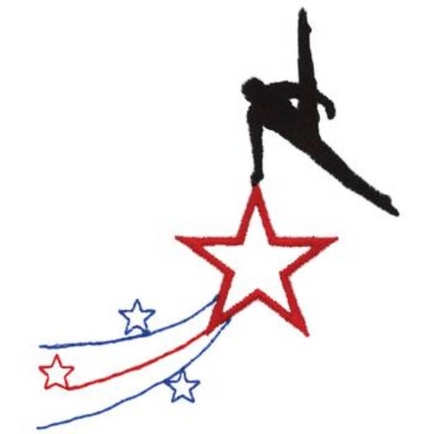 Picture of Mens Gymnastic Logo Machine Embroidery Design