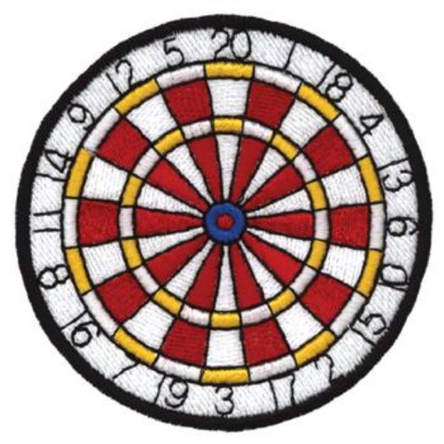 Picture of Dartboard Machine Embroidery Design