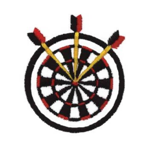 Picture of Dartboard Machine Embroidery Design