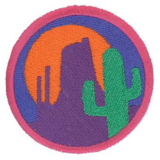 Picture of Cactus & Mesa Logo Machine Embroidery Design