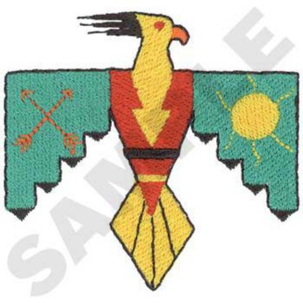 Picture of Thunderbird Machine Embroidery Design