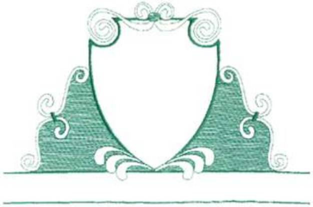 Picture of Large Crest Machine Embroidery Design