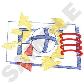 Small Abstract Design Machine Embroidery Design