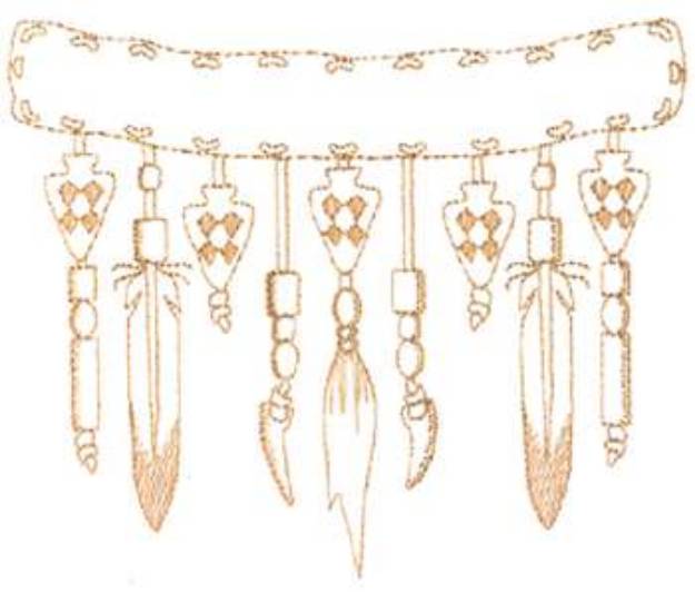 Picture of Small Indian Jewelry Machine Embroidery Design