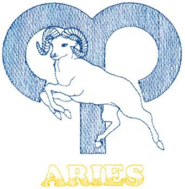 Picture of Small Aries Machine Embroidery Design