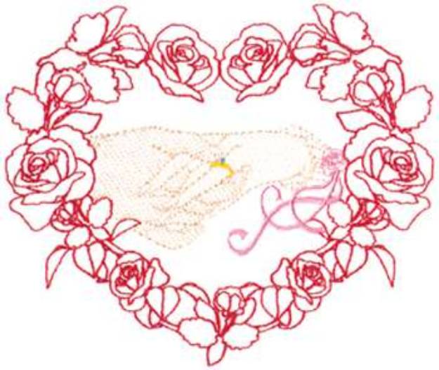 Picture of Small Wedding Design Machine Embroidery Design