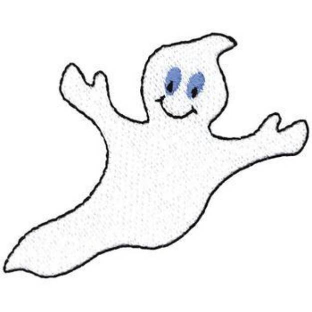 Picture of Happy Ghost Machine Embroidery Design