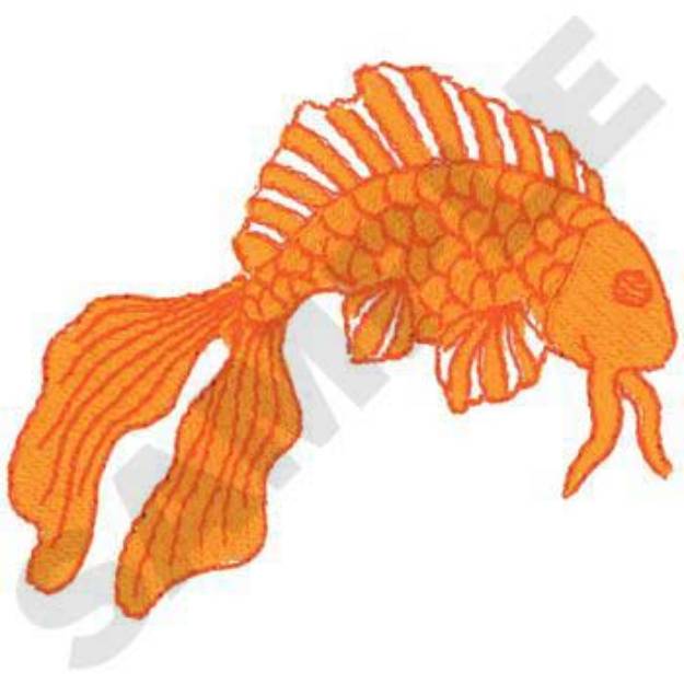 Picture of Goldfish Machine Embroidery Design