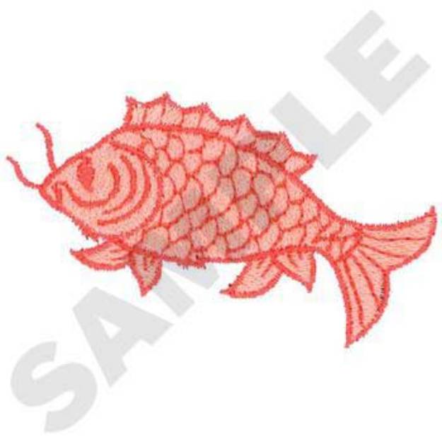 Picture of Carp Machine Embroidery Design