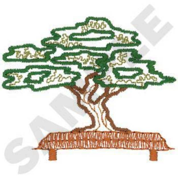 Picture of Bonsai Tree Machine Embroidery Design