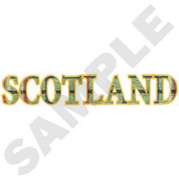 Picture of Scotland Machine Embroidery Design