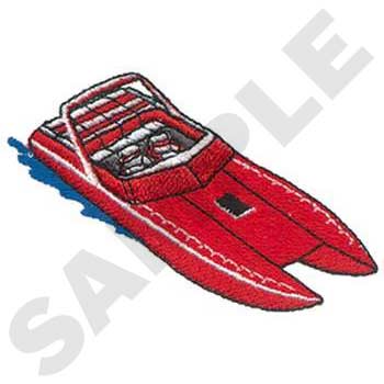 Muscle Boat Machine Embroidery Design