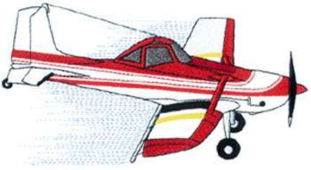 Picture of Crop Duster Machine Embroidery Design