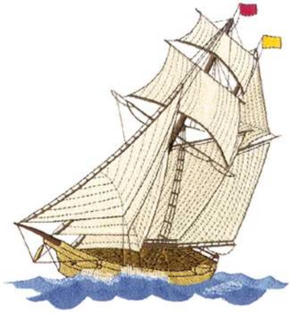 Picture of Square Rigger Machine Embroidery Design