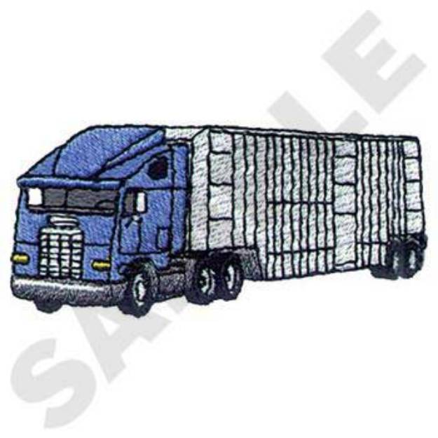 Picture of Stock Truck Machine Embroidery Design