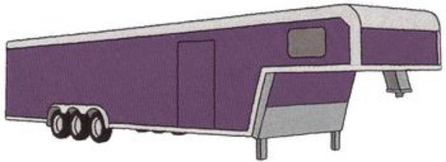 Picture of Car Hauler Machine Embroidery Design