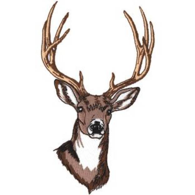 Picture of Mule Deer Machine Embroidery Design