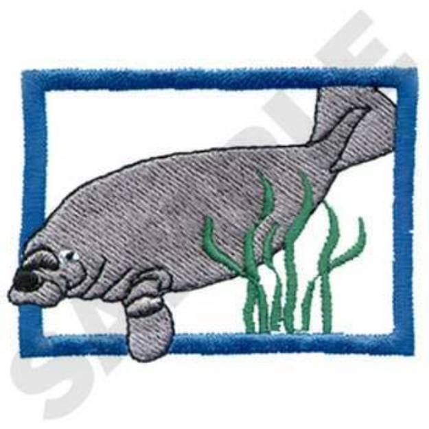 Picture of Manatee Machine Embroidery Design