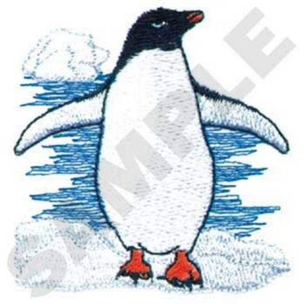 Picture of Penguin Machine Embroidery Design