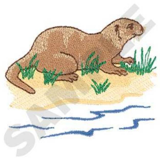 Picture of Otter Machine Embroidery Design