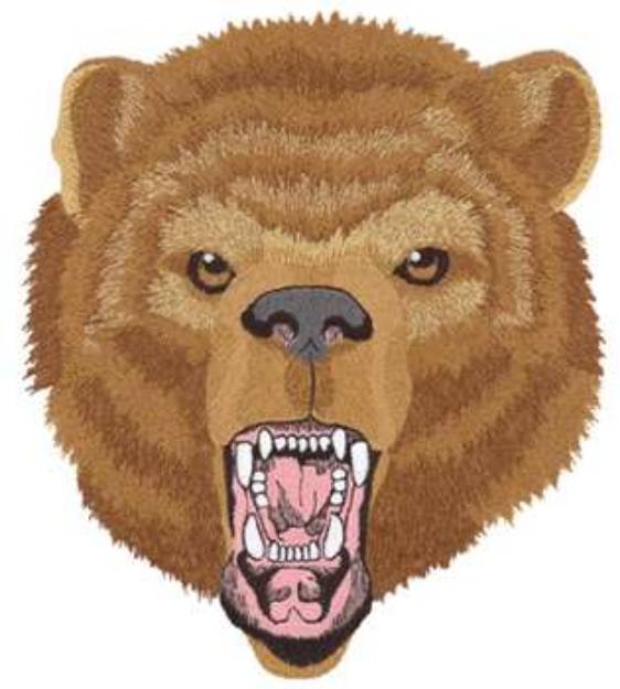 Picture of Snarling Bear Machine Embroidery Design