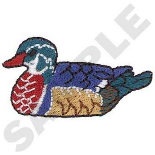 Picture of Small Decoy Duck Machine Embroidery Design