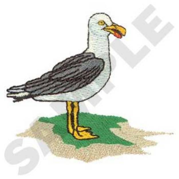Picture of Herring Gull Machine Embroidery Design