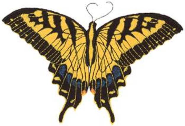 Picture of Swallowtail Butterfly Machine Embroidery Design