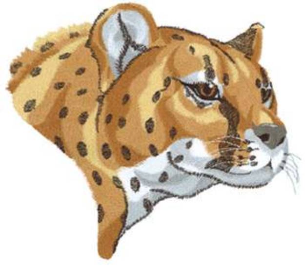 Picture of Cheetah Head 2 Machine Embroidery Design