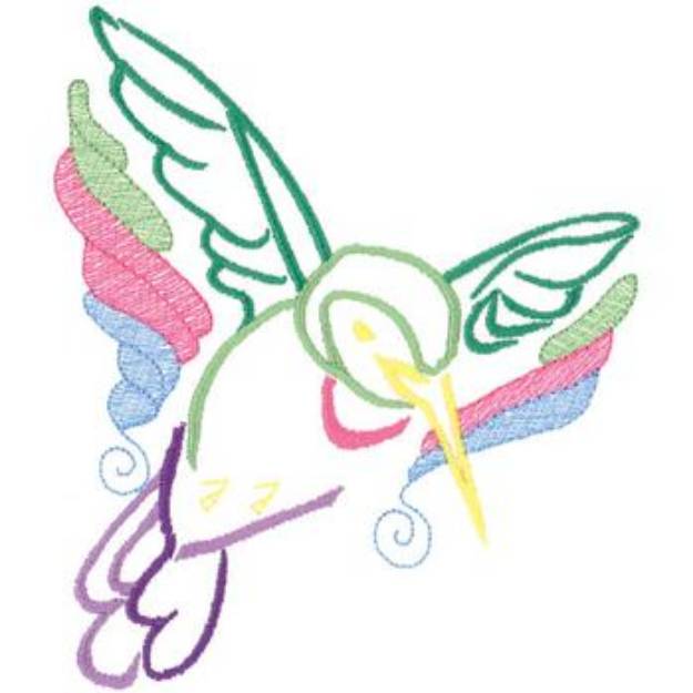 Picture of Hummingbird Machine Embroidery Design