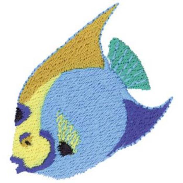 Picture of Angel Fish Machine Embroidery Design