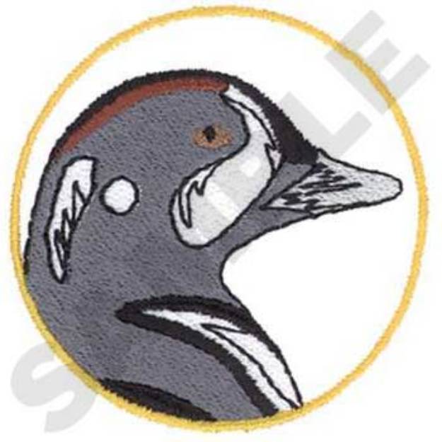 Picture of Harlequin Duck Machine Embroidery Design