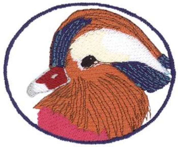 Picture of Mandarin Duck Machine Embroidery Design