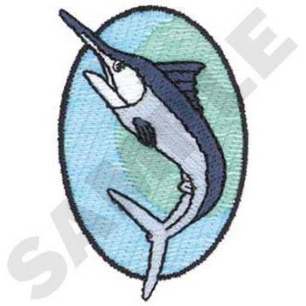 Picture of Blue Marlin Machine Embroidery Design