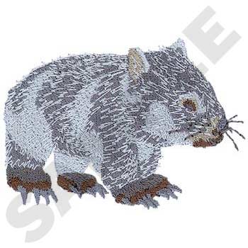 Wombat Machine Embroidery Design
