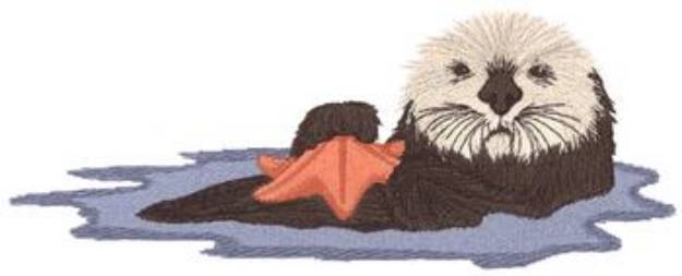 Picture of Sea Otter Machine Embroidery Design