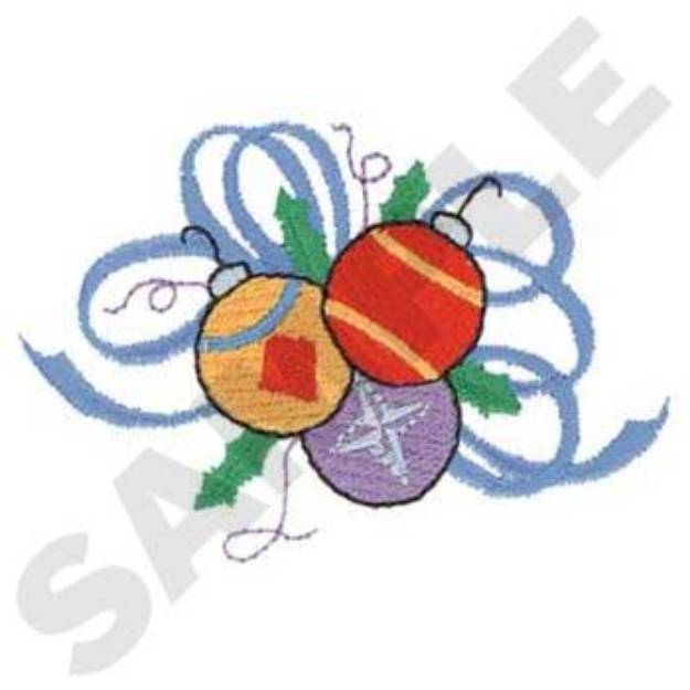 Picture of Bulbs & Ribbon Machine Embroidery Design