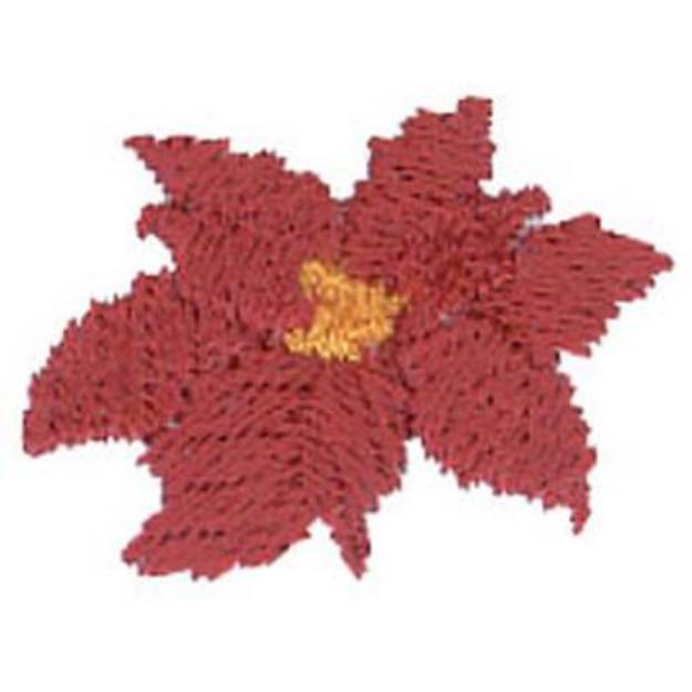 Picture of Poinsettia Machine Embroidery Design