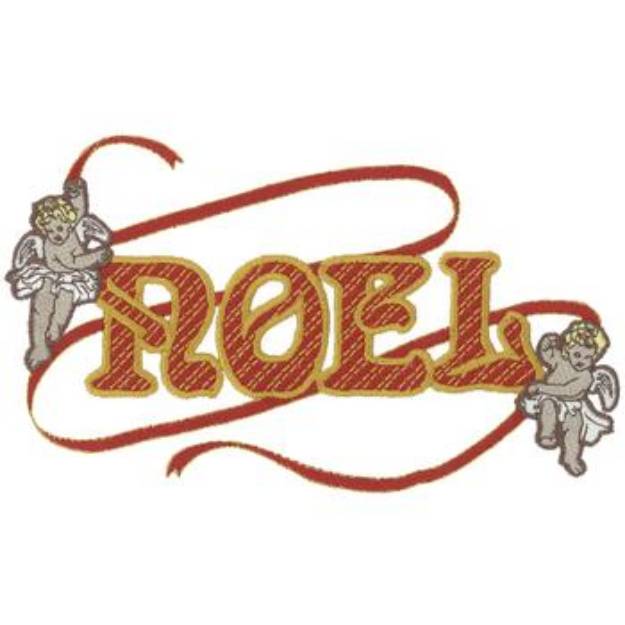 Picture of Noel & Cherubs Machine Embroidery Design