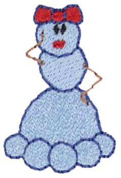 Picture of Snowgirl Machine Embroidery Design